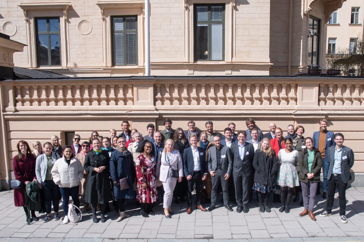 Deltagere på ENYA-møtet i Stockholm i mai. Foto: Sveriges Unga Akademi